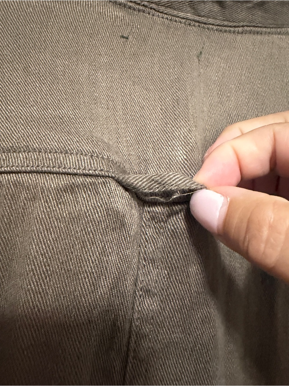 Roots Utility Linen Blend Long Sleeve Jumpsuit Olive - Picture 11 of 14